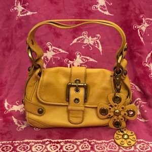 Isabella Fiore Ochre Mini Flower Bag